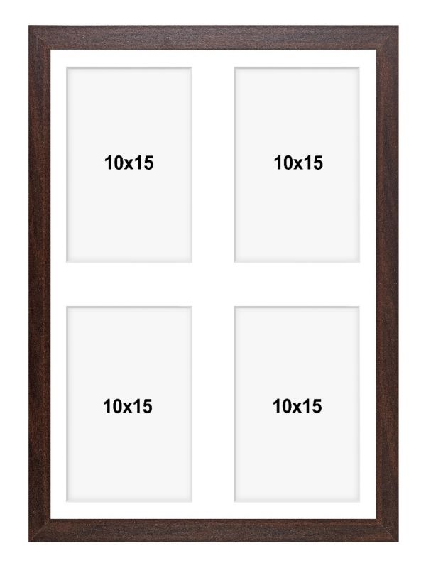 Ramka na 4 zdjęcia Hekla 30x40x4 galeria brązowy 1szt.