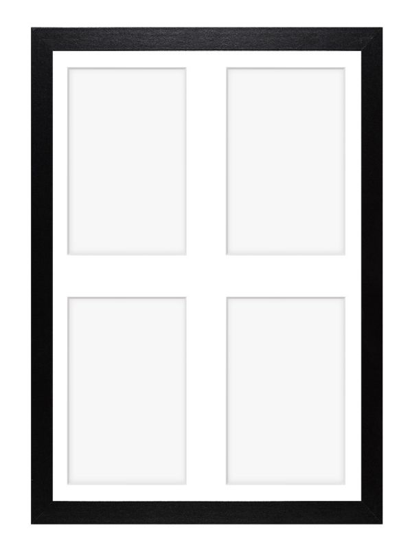 Ramka na 4 zdjęcia Hekla 30x40x4 galeria czarny 1szt.