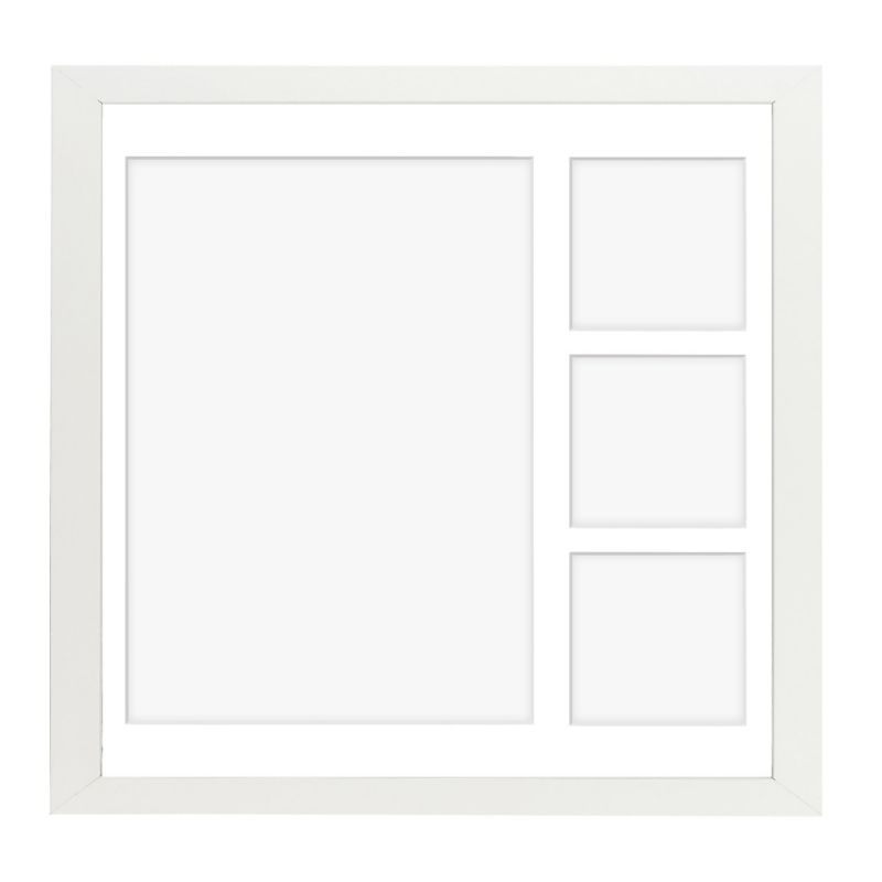 Ramka na 4 zdjęcia Hekla 40x40x4 MDF galeria biały 1szt.