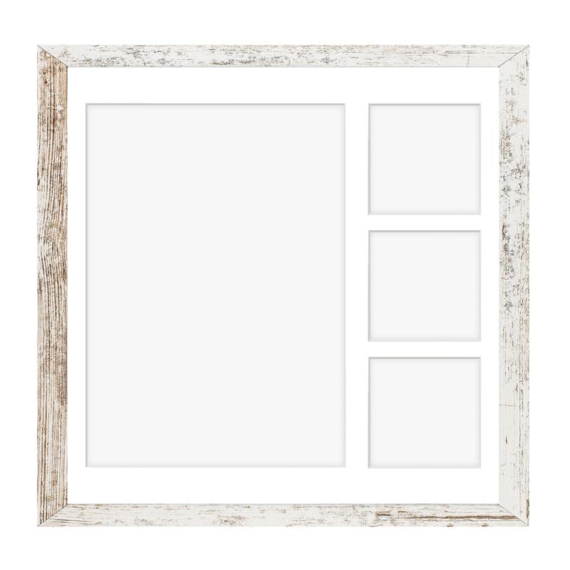 Ramka na 4 zdjęcia Hekla 40x40x4 MDF galeria bielona sosna 1szt.