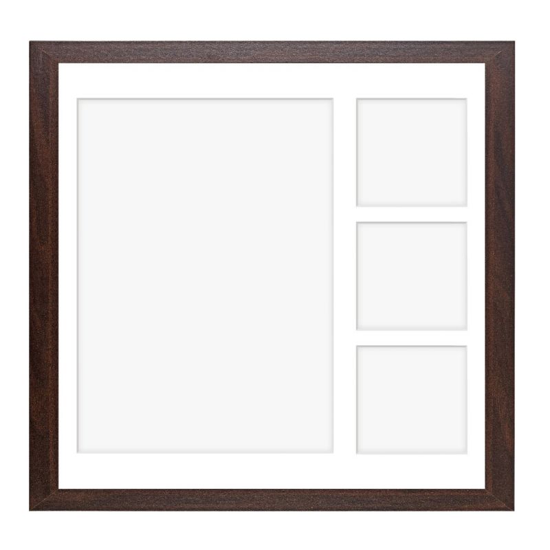 Ramka na 4 zdjęcia Hekla 40x40x4 MDF galeria brązowy 1szt.