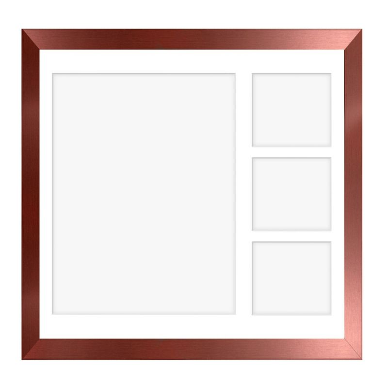 Ramka na 4 zdjęcia Hekla 40x40x4 MDF galeria różowe złoto 1szt.