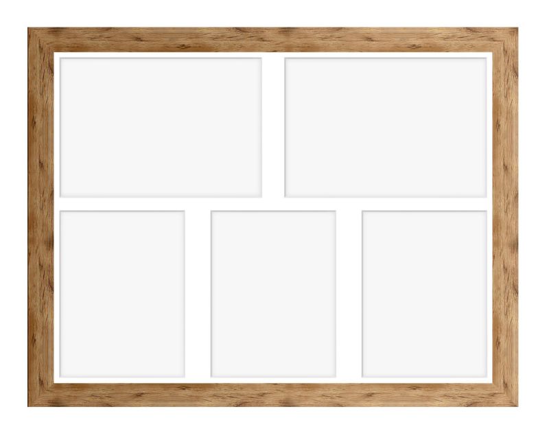 Ramka na 5 zdjęć Hekla 40x50x5 MDF galeria zdjęć naturalny 1szt.