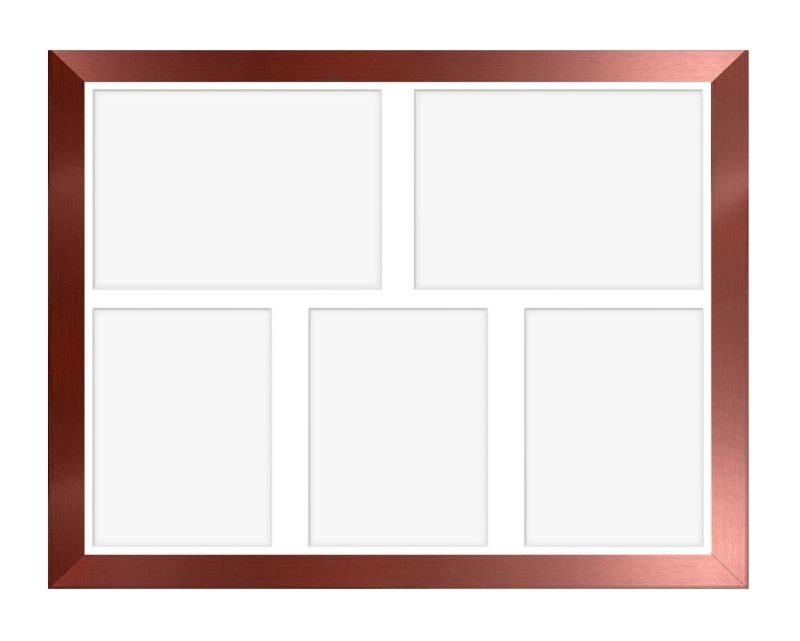 Ramka na 5 zdjęć Hekla 40x50x5 MDF galeria zdjęć różowe złoto 1szt.