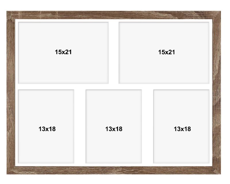 Ramka na 5 zdjęć Hekla 40x50x5 MDF galeria zdjęć sonoma truflowav