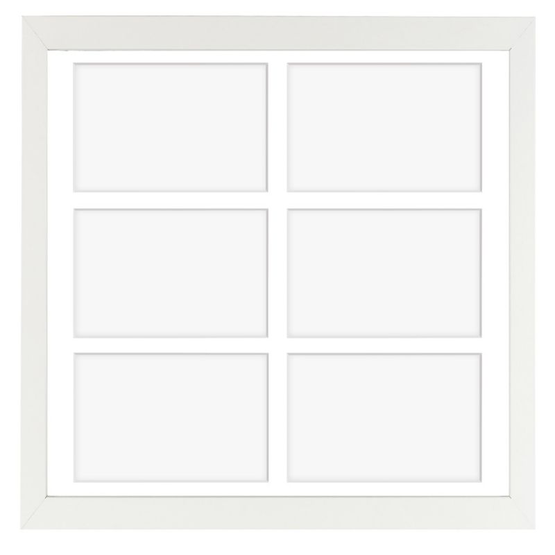 Ramka na 6 zdjęć Hekla 40x40x6 MDF galeria biały 1szt.