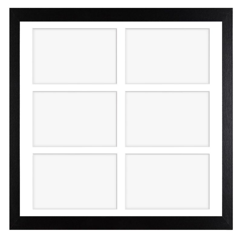 Ramka na 6 zdjęć Hekla 40x40x6 MDF galeria czarny 1szt.