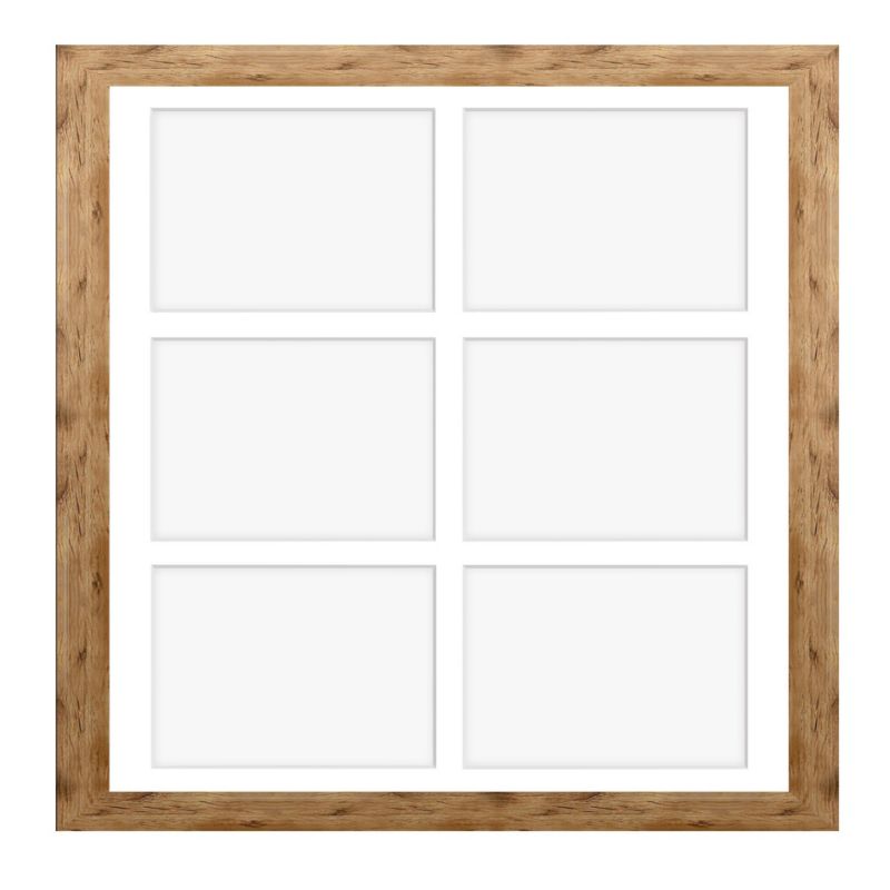 Ramka na 6 zdjęć Hekla 40x40x6 MDF galeria naturalny 1szt.