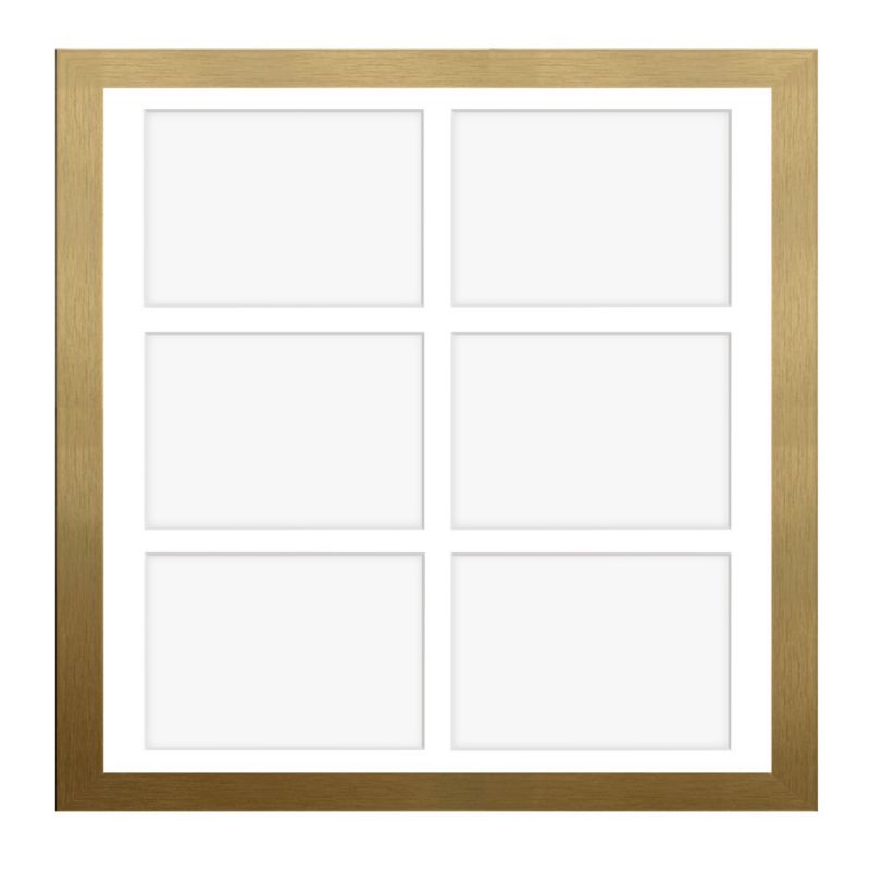 Ramka na 6 zdjęć Hekla 40x40x6 MDF galeria złoto 1szt.