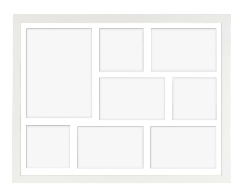Ramka na 8 zdjęć Hekla 40x50x8 MDF galeria zdjęć biały 1szt.