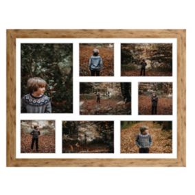 Ramka na 8 zdjęć Hekla 40x50x8 MDF galeria zdjęć naturalny 1szt.