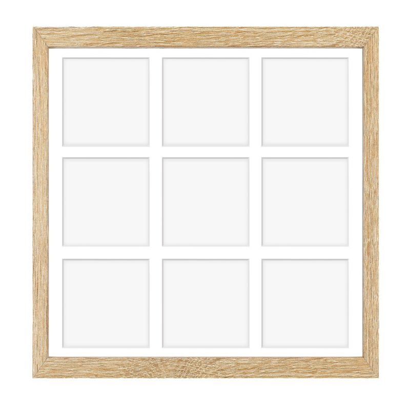 Ramka na 9 zdjęć Hekla 40x40x9 MDF galeria sonoma jasna 1szt.