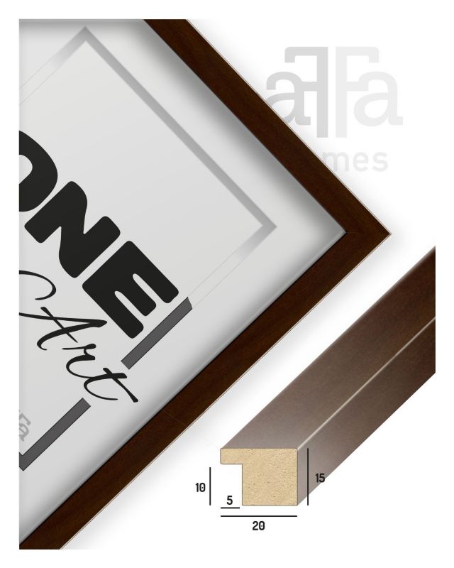Ramka na zdjęcia A4 Hekla  21x29,7 MDF brązowy 1szt.