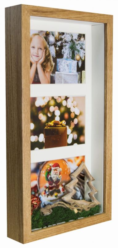 Ramka na zdjęcia BD art Galeria 3D głęboka dębowa 18x35cm brązowa 1 szt.