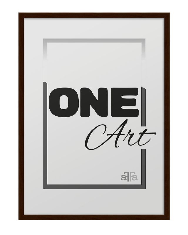 Ramka na zdjęcia duża Hekla 61x91,5 MDF plakat brązowy 1szt.