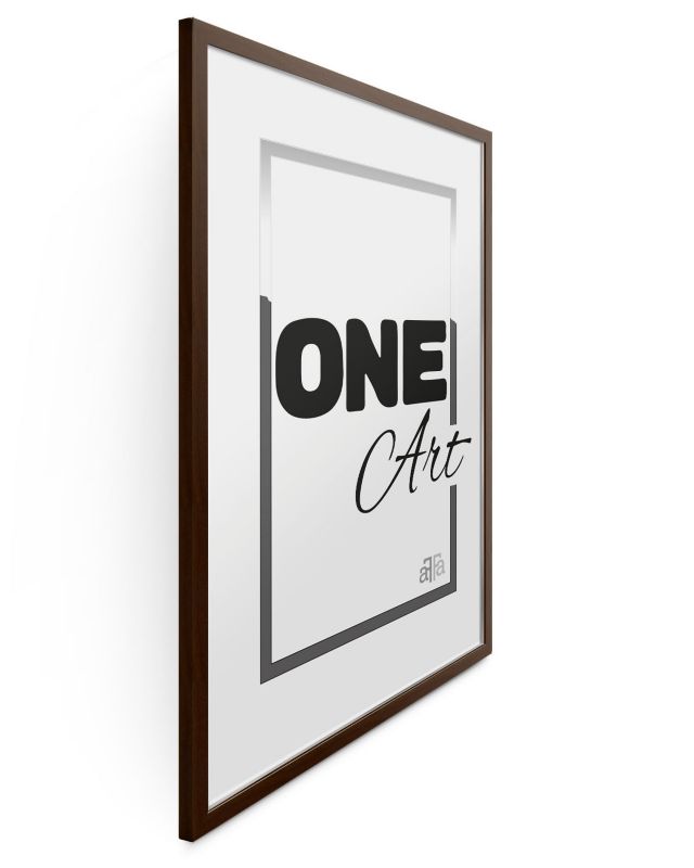 Ramka na zdjęcia duża Hekla 61x91,5 MDF plakat brązowy 1szt.