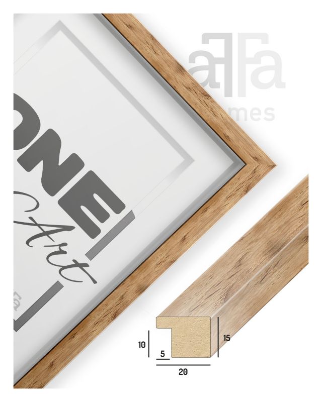 Ramka na zdjęcia Hekla 10x15 foto MDF A6 naturalny stojąca 1szt.