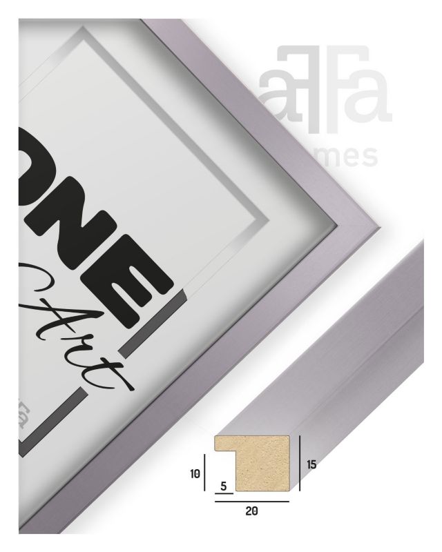 Ramka na zdjęcia Hekla 15x20 foto MDF stojąca srebrny 1szt.