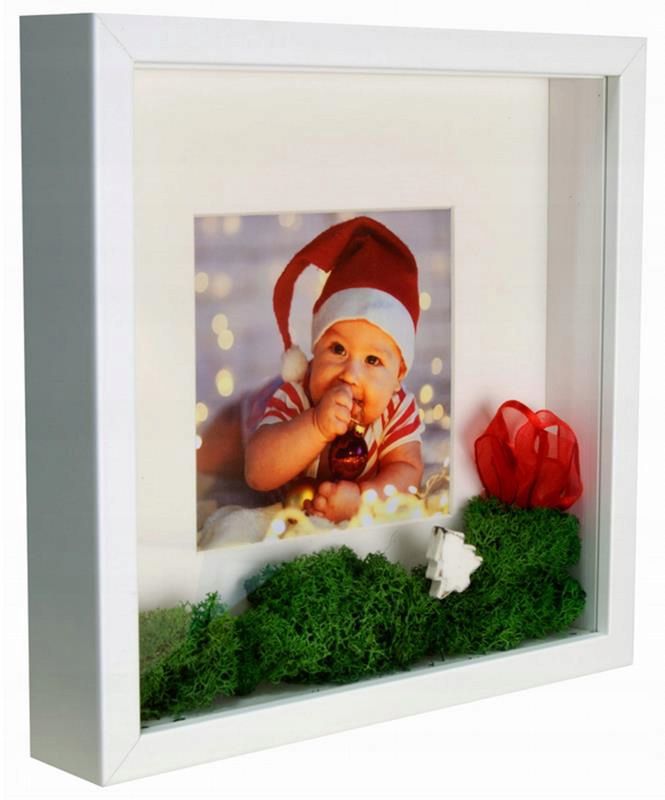 Ramka na zdjęcia Matkam BOX 3D 23x23 cm biały 1 szt.
