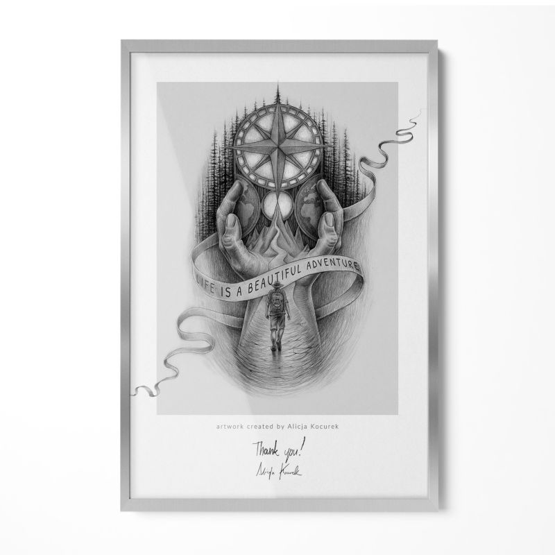 Ramka na zdjęcia Tulup 20x30 Srebrna 1 szt.
