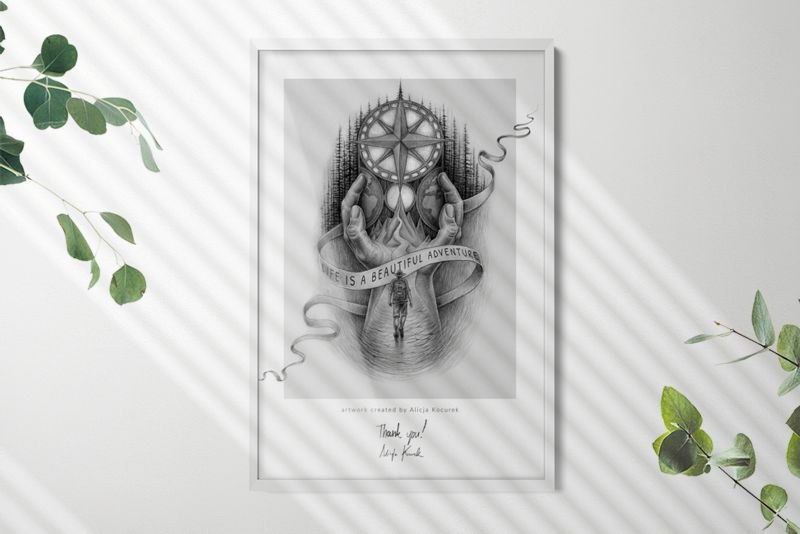 Ramka na zdjęcia Tulup biała 20x30 cm 1 szt.