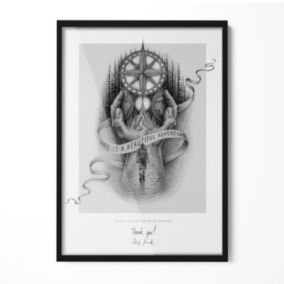 Ramka na zdjęcia Tulup czarna 50x70 cm 1 szt.