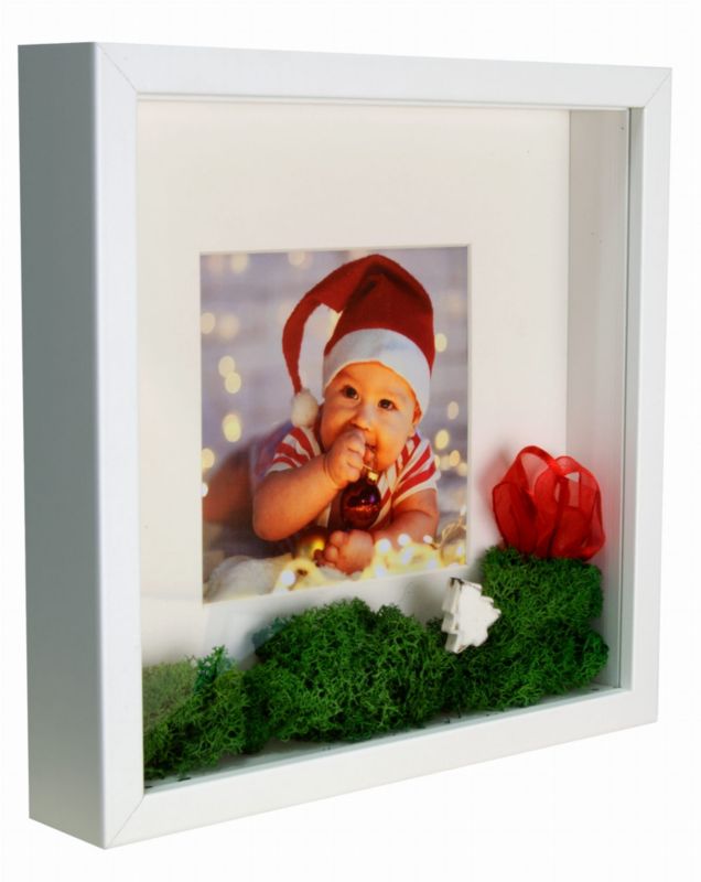 Ramka na zdjęcie BD art 3D Box 23x23 cm głęboka biała 1 szt.