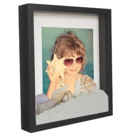 Ramka na zdjęcie BD art 3D głęboka box 28x28 cm kwadratowa czarna 1 szt.
