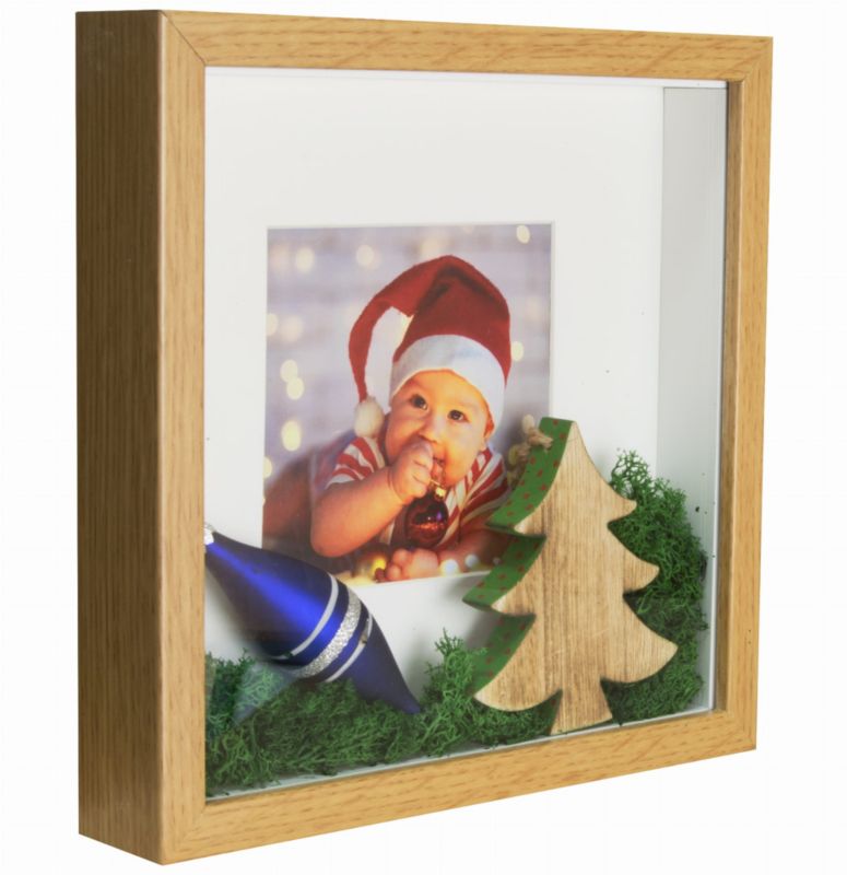 Ramka na zdjęcie BD art 3D Shadow Box dębowa 23x23 cm brązowa 1 szt.