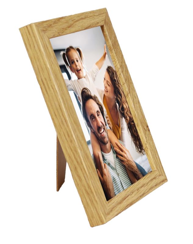 Ramka na zdjęcie BD art Basic 10x15 cm dębowa MDF plexiglas brązowa 1 szt.