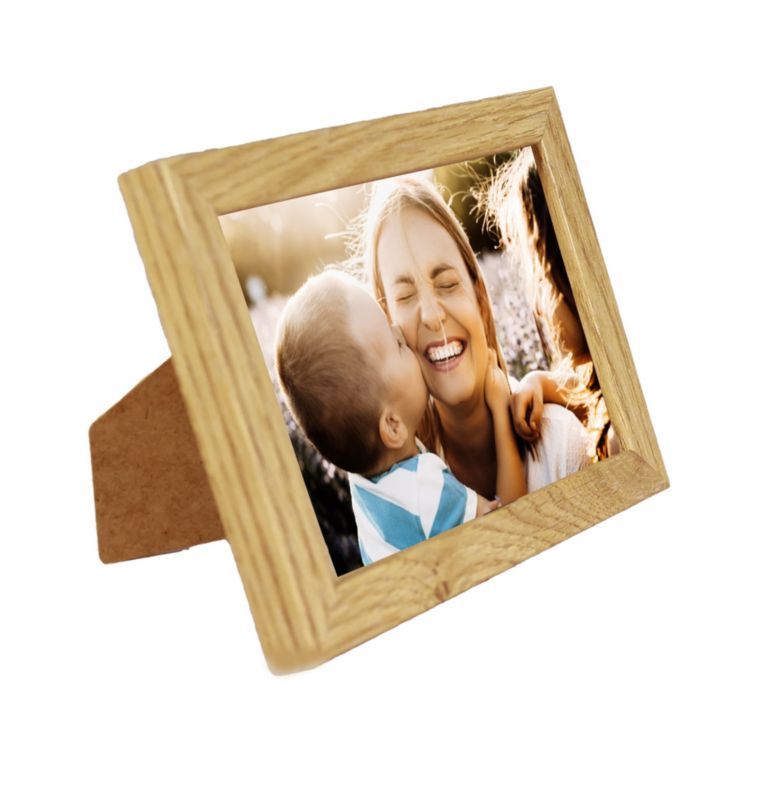 Ramka na zdjęcie BD art Basic 10x15 cm dębowa MDF plexiglas brązowa 1 szt.