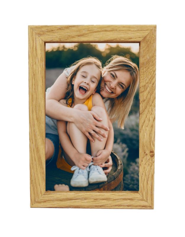 Ramka na zdjęcie BD art Basic 10x15 cm dębowa MDF plexiglas brązowa 1 szt.