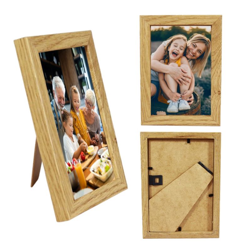 Ramka na zdjęcie BD art Basic 13x18 cm dębowa MDF plexiglas brązowa 1 szt.