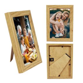Ramka na zdjęcie BD art Basic 13x18 cm dębowa MDF plexiglas brązowa 1 szt.