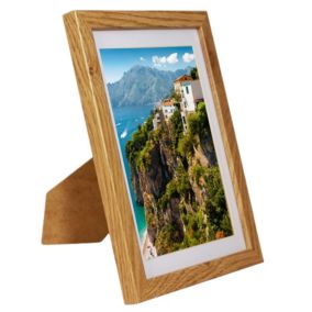 Ramka na zdjęcie BD art Basic 15x21 dębowa MDF z passe-partout 13x18 cm brązowa 1 szt.
