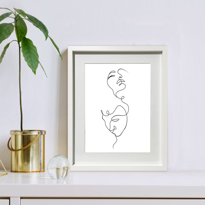 Ramka na zdjęcia GoodHome Islande 40 x 50 cm biała