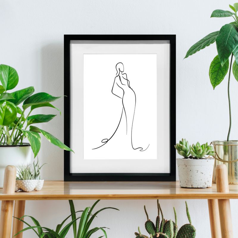 Ramka na zdjęcia GoodHome Islande 40 x 50 cm czarna