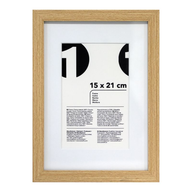 Ramka na zdjęcia OPP 15 x 21 cm efekt drewna