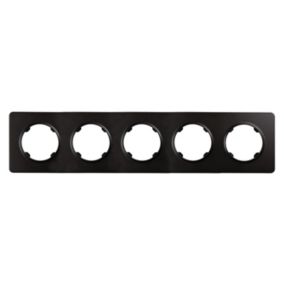 Ramka pięciokrotna DPM Solid Oval czarna