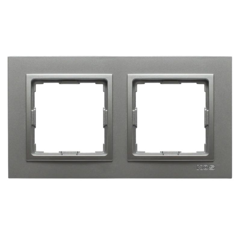 Ramka podwójna Vena2 aluminium 5240 82 KOS 1 Szt