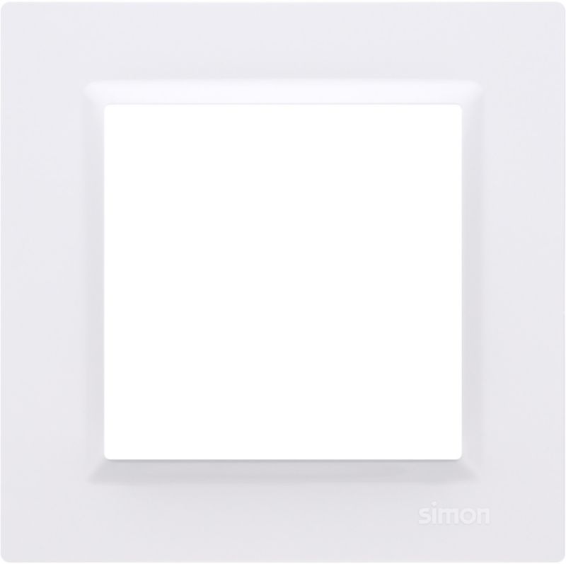 Ramka pojedyncza Kontakt-Simon S10 uniwersalna biała