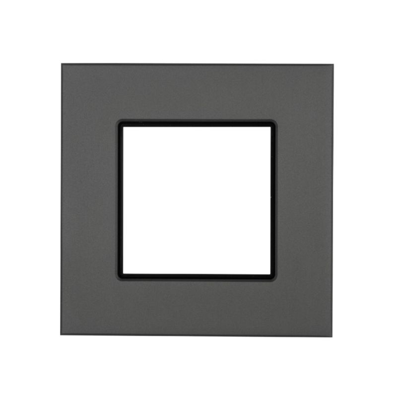 Ramka pojedyńcza Rosa szczotkowane aluminium
