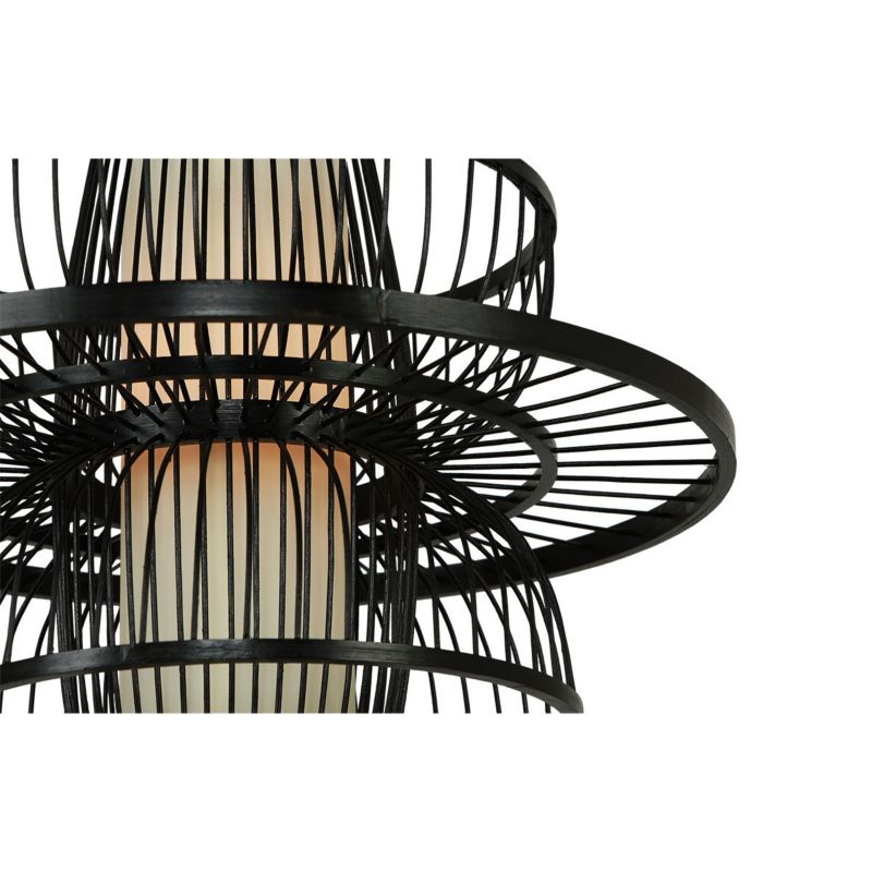 Rattanowa lampa wisząca Light Prestige Astra czarna 1 x E27 1 szt.