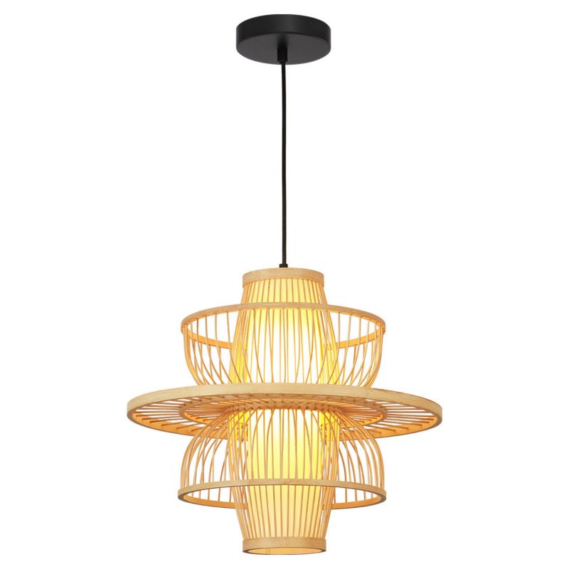 Rattanowa lampa wisząca Light Prestige Astra naturalna 1 x E27 1 szt.