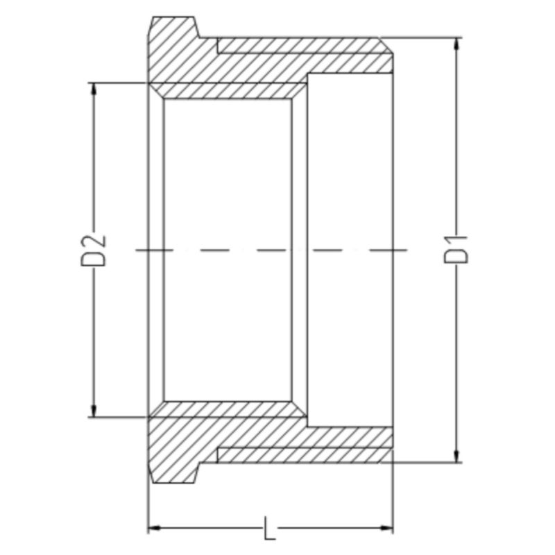 Redukcja Hydrauliczna Złączka Redukcja Mosiężna GZ/GW 5/4"x1" 95C INVENA 1 szt