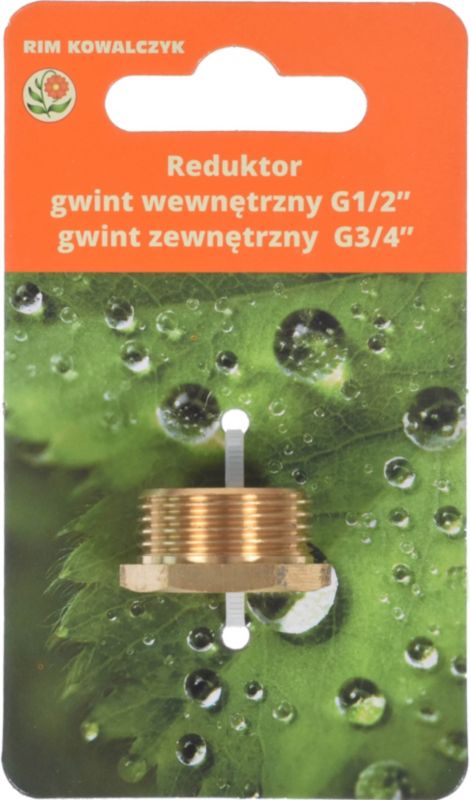 Reduktor mosiężny GW 1/2" x GZ 3/4"