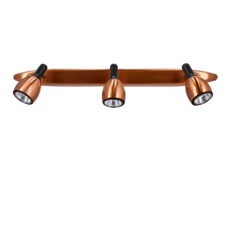 Reflektor spot Candellux Cross  miedziany  3 x GU10 x 50W IP20 wym: 58 x 6 cm - 1 szt.