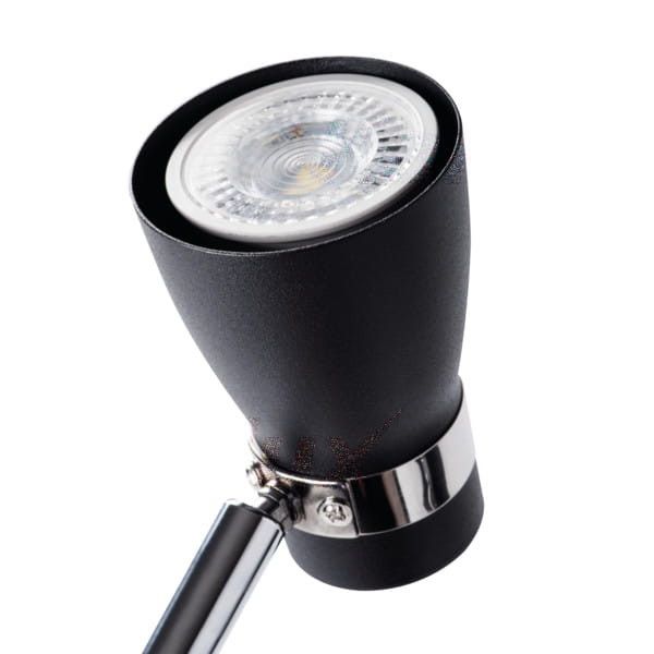 Reflektor spot Kanlux Enali  czarny-chromowany  1 x GU10 x 35W IP20 wym: 8 x 8 cm - 1 szt.