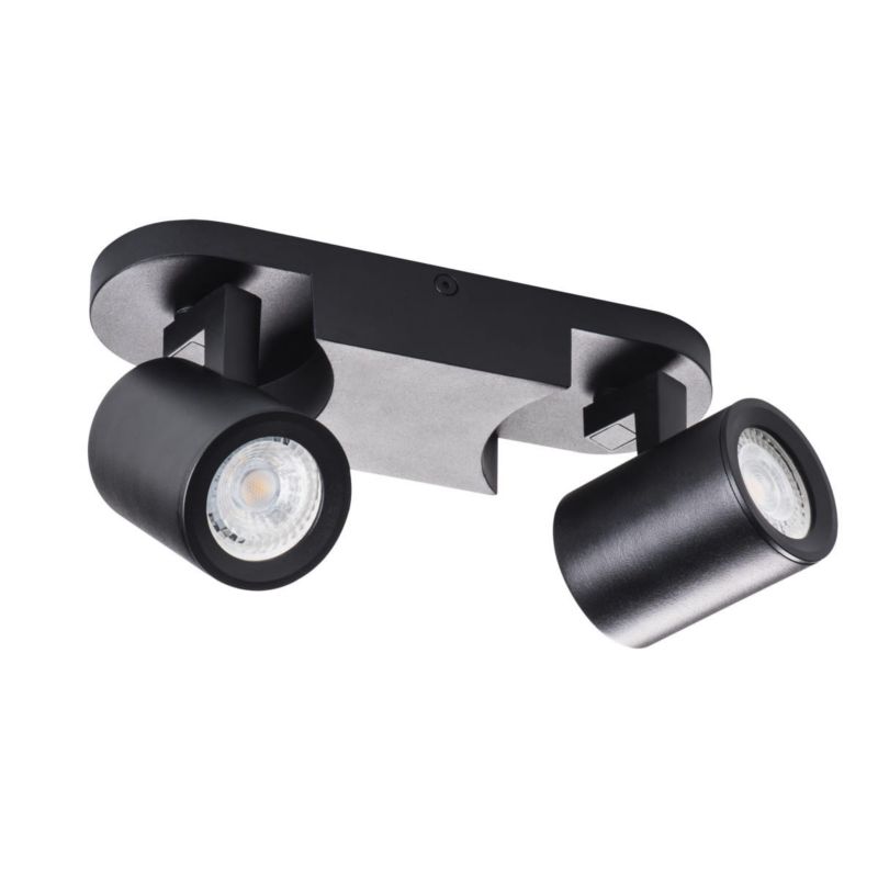 Reflektor spot Kanlux Laurin  czarny  2 x GU10 x 35W IP20 wym: 22 x 7 cm - 1 szt.