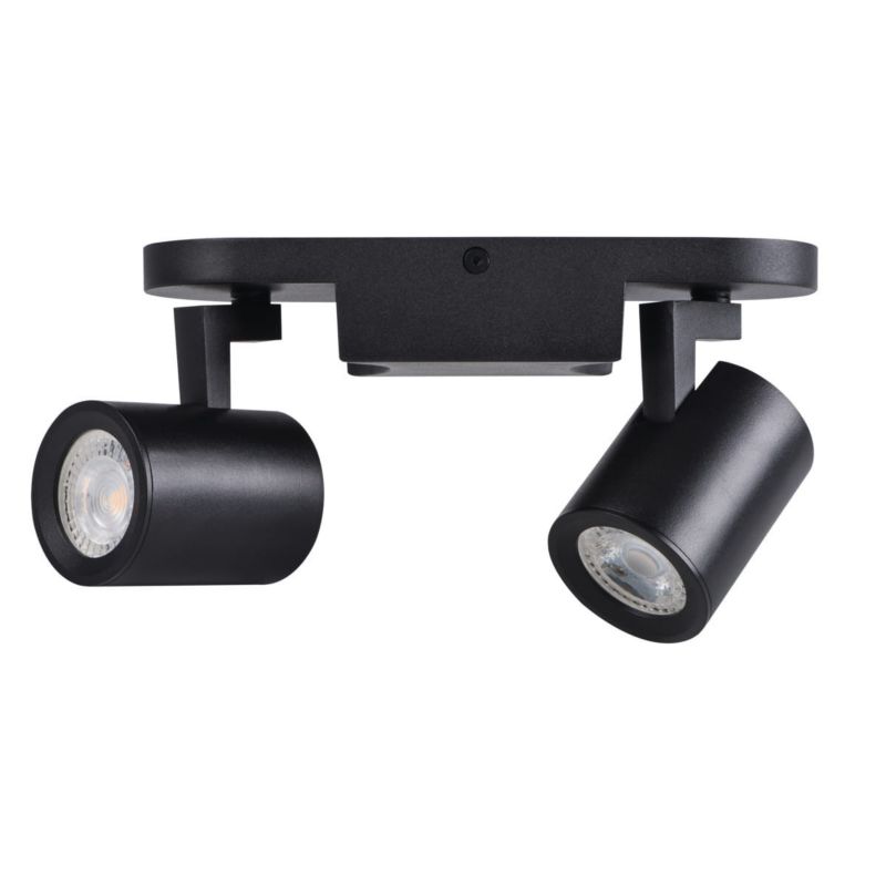 Reflektor spot Kanlux Laurin  czarny  2 x GU10 x 35W IP20 wym: 22 x 7 cm - 1 szt.